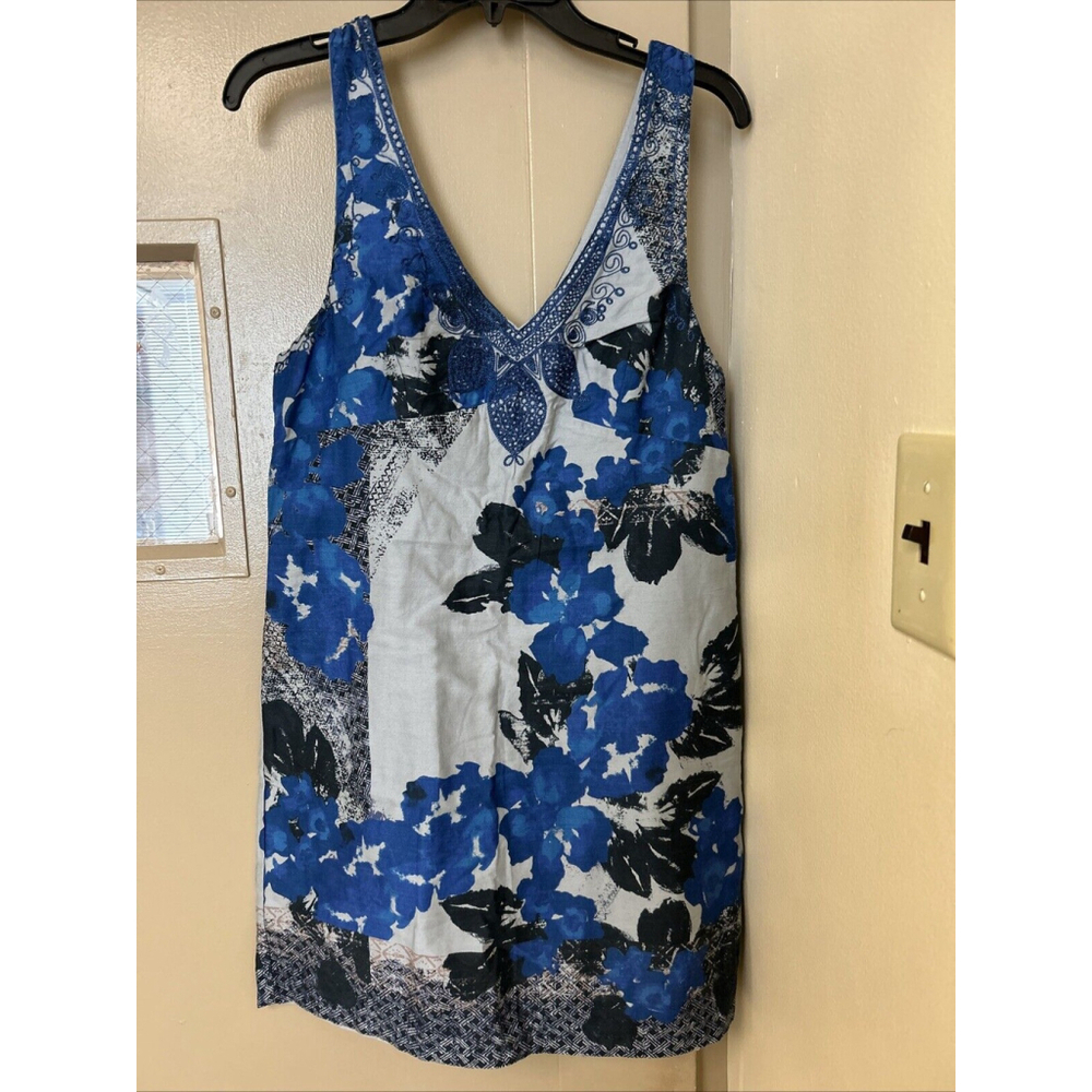 Free People NWT Sleeveless Floral Boho Festival Sheath Mini Dress - Size 10 $128